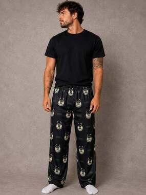NBA Milwaukee Bucks Giannis Antetokounmpo Allover Print Pajama Pants
